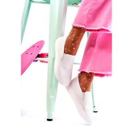 FK2 Ženske bijele Viviana slip on cipele bijela 3