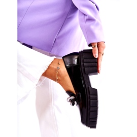 Ženske natikače Kožne natikače crne Laura Messi 2339 crna 4