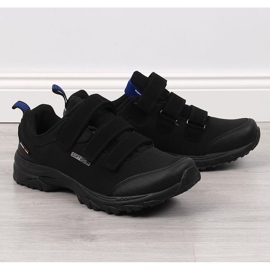 Black American Club vodootporne treking cipele s čičkom crna 1