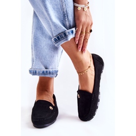 PS1 Ženske crne mokasine od brušene kože Colena crna 2