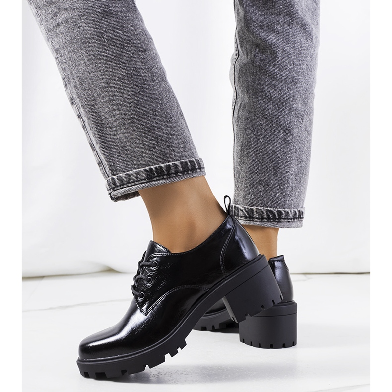 Crne Vance cipele na visoku petu crno 1