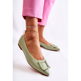 WS1 Balerina s ukrasom u zelenom špicu Simone zelena 2