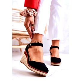 PS1 Ženske crne espadrile na klinovima Tamarill crna 2