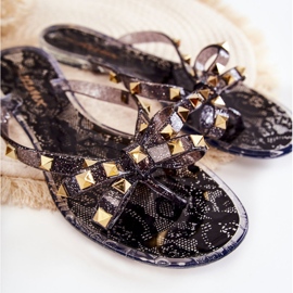 WJ1 Ženske gumene japanke crne Monise crna 2