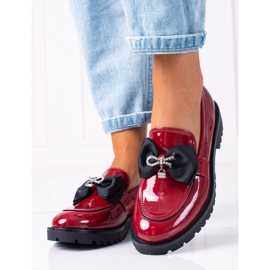 SHELOVET Natikače s mašnom crvena 1