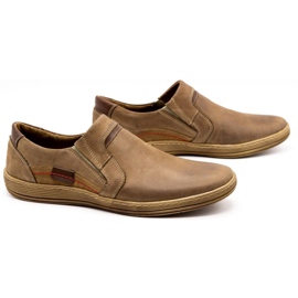 Olivier Muške kožne mokasine 520 smeđe smeđa 2