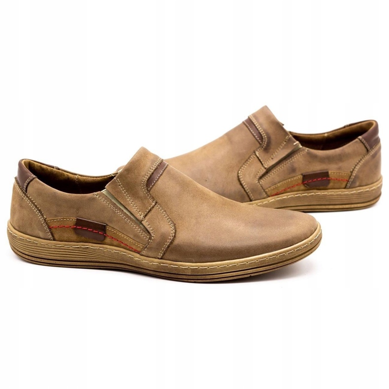 Olivier Muške kožne mokasine 520 smeđe smeđa 5