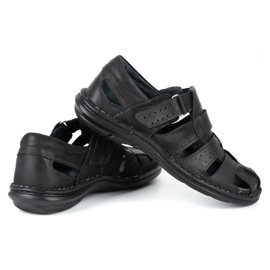 Olivier Crne muške sandale 467 crna 4