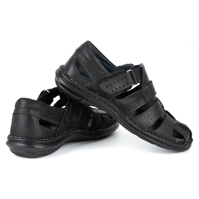 Olivier Crne muške sandale 467 crna 4