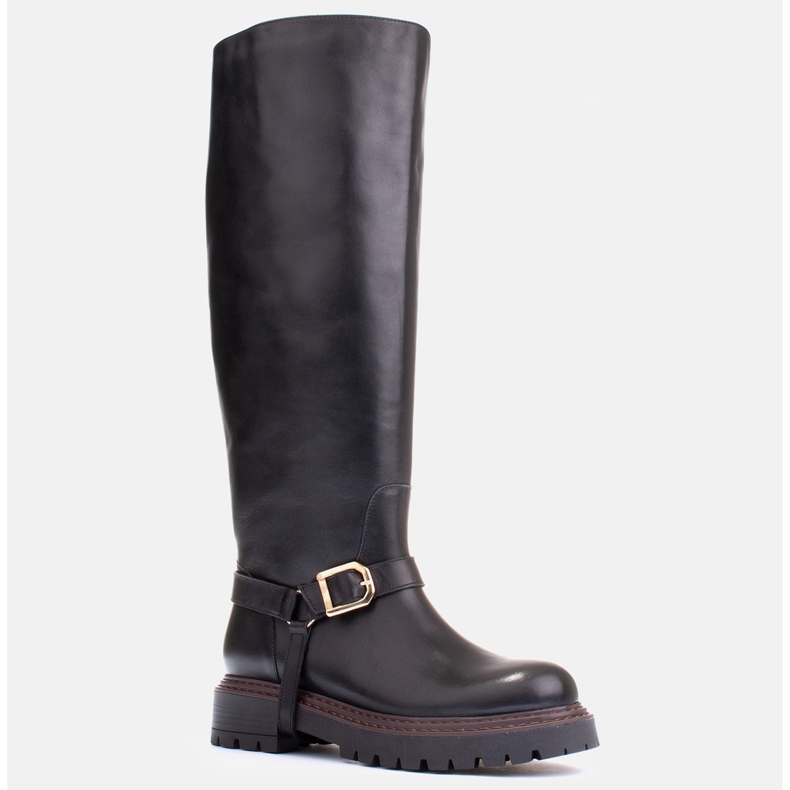 Marco Shoes Trapper čizme sa širim gornjim dijelom crno 1