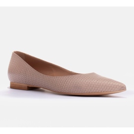 Marco Shoes Suptilne balerine bež 1