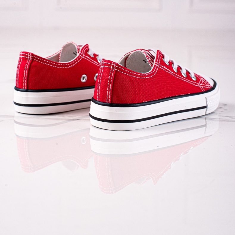 Crvene Vico dječje tenisice na gumice crvena 1