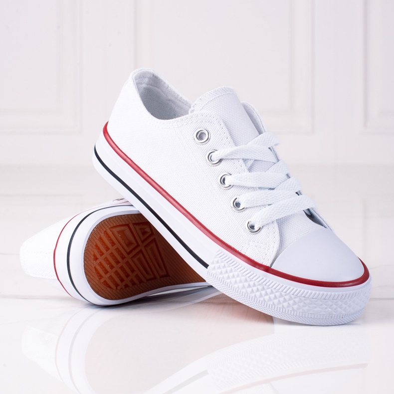 Dječje tenisice na vezanje Vico bijele bijela 2