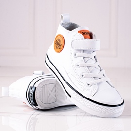 Shelovet dječje visoke tenisice od ekološke kože bijele boje bijela 1