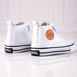 Shelovet dječje visoke tenisice od ekološke kože bijele boje bijela 2