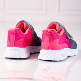 Shelovet dječje sportske cipele s čičak kopčanjem roze i sive ružičasta siva 1