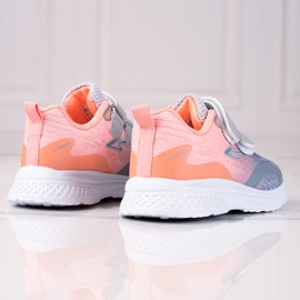 Shelovet dječje sportske cipele s čičak kopčom narančasto sive narančasta siva 1