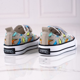 Tenisice za dječake Shelovet sivi dinosauri siva 1