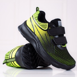 Tenisice za dječake Shelovet s duplim čičkom crno-žute boje žuta boja 1