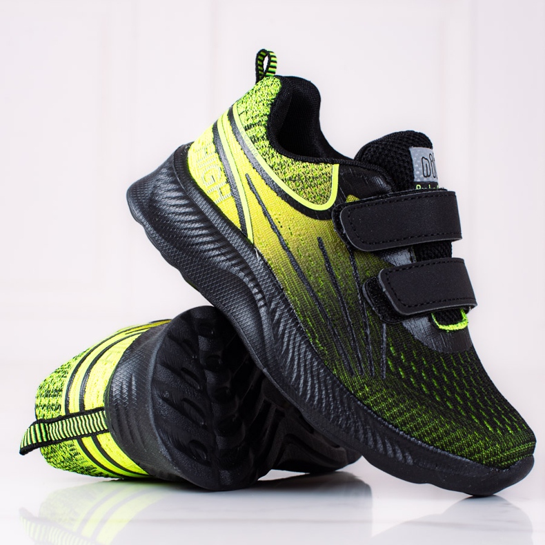 Tenisice za dječake Shelovet s duplim čičkom crno-žute boje žuta boja 1