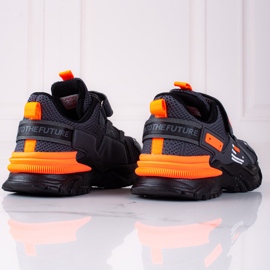 Vico Shelovet sportske cipele za dječake s debelim potplatom raznobojna naranča siva 1