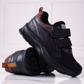 Tenisice za dječake Shelovet s duplim čičkom crne boje crna 1