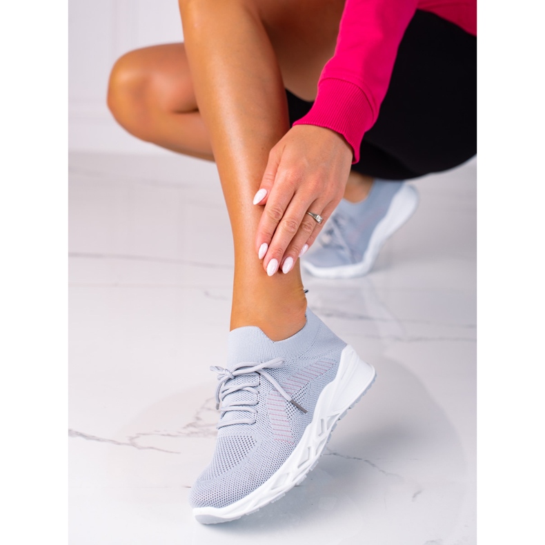 Ženske sportske cipele Shelovet svijetlo sive boje siva 1
