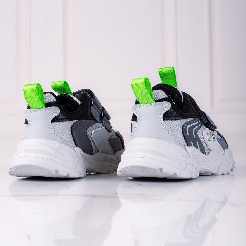 Tenisice za dječake Shelovet s debelim đonom, svijetlo sive siva 2