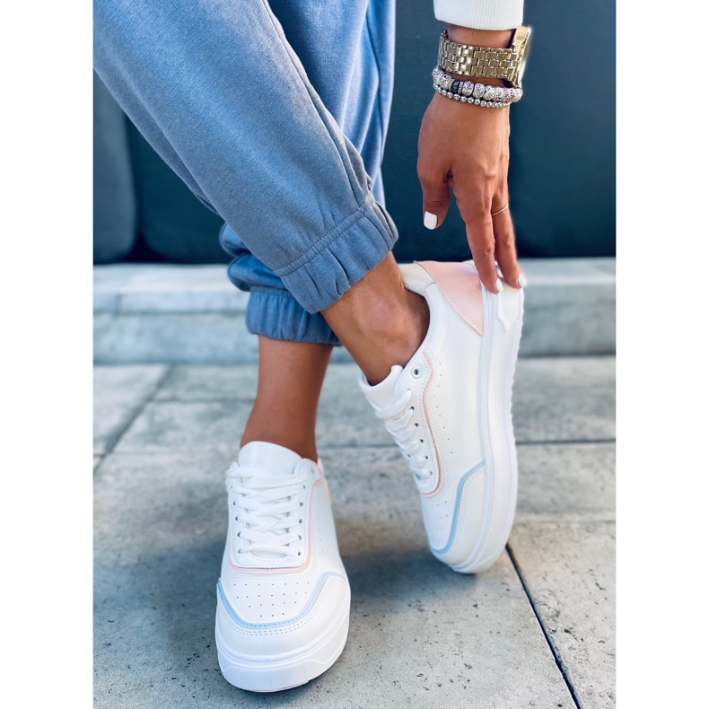 Eila Pink tenisice bijela plava ružičasta 2