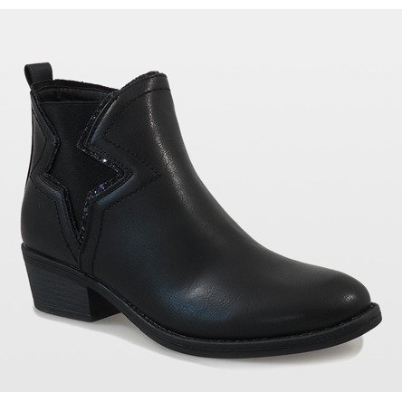 Kayla Shoes Crne izolirane čizme sa zvijezdom 6307-1 crna 1