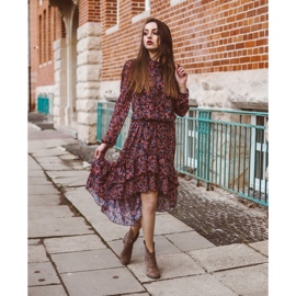 Olivier Ženske kožne čizme izolirane od zemaljskih visokih potpetica smeđa 3