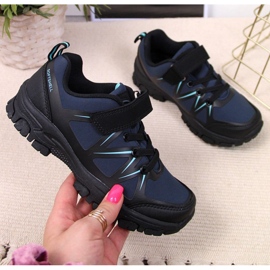 Cipele za planinarenje s čičkom American Club Jr AM902B tamnoplave mornarsko plava 1