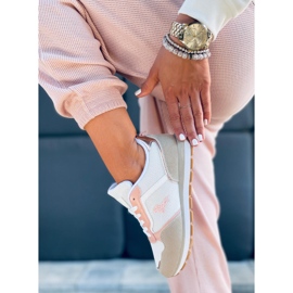 Furlo Pink ženske sportske cipele bež bijela ružičasta 1