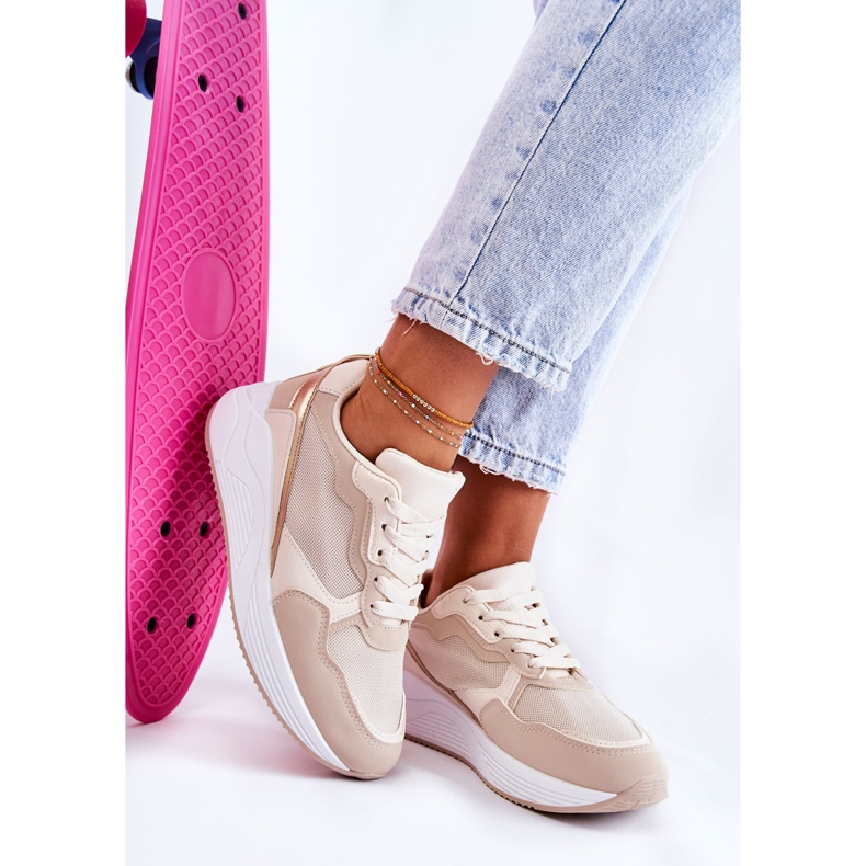 PG1 Klasične ženske tenisice bež Salema 2