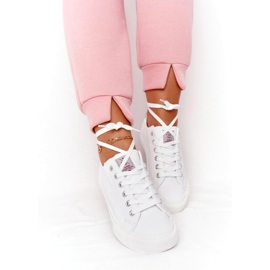 Big Star Ženske tenisice od eko-kože Cross Jeans HH2R4001C Bijele bijela 5