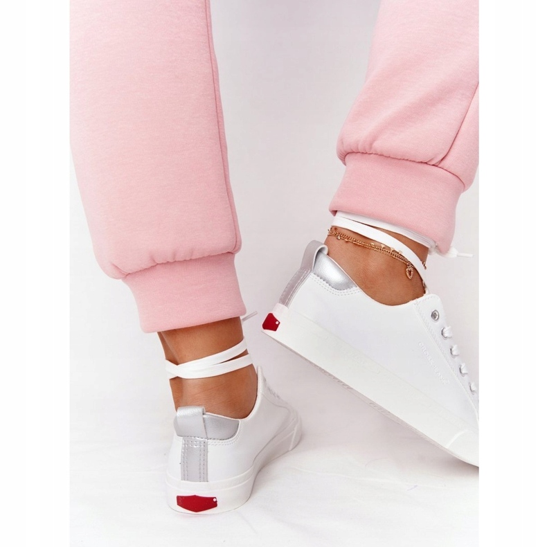 Big Star Ženske tenisice od eko-kože Cross Jeans HH2R4001C Bijele bijela 4