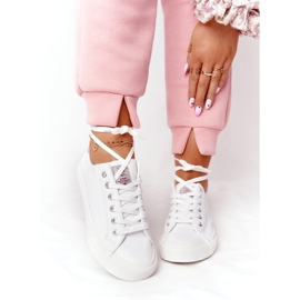 Big Star Ženske tenisice od eko-kože Cross Jeans HH2R4001C Bijele bijela 3