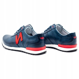 Joker Muške ležerne cipele 301J tamnoplave crvena tamnoplava 5