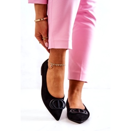 PS1 Suede balerine u crnom Neriso Spitzu crna 2