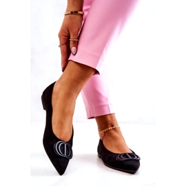 PS1 Suede balerine u crnom Neriso Spitzu crna 3