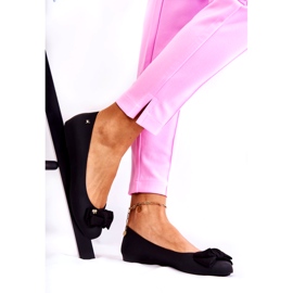 PH1 Ženske gumene balerinke s mašnom Black Fergie crna 1