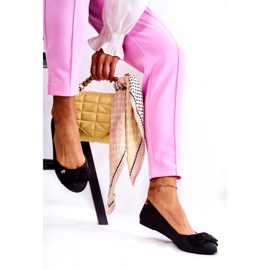 PH1 Ženske gumene balerinke s mašnom Black Fergie crna 3