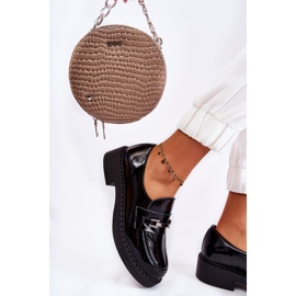 Lakirane Cipele Sa Srebrnim Ornamentom Crni Hestill crna 1