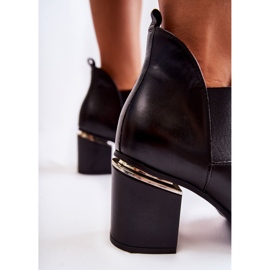 Kožne čizme na visoku petu Laura Messi 2506 crne crno 1