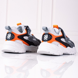 Tenisice za dječake Shelovet na debeloj sivoj platformi siva raznobojna 2