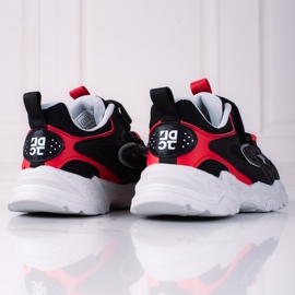 Tenisice za dječake Shelovet na debeloj crnoj platformi crna višebojan 1