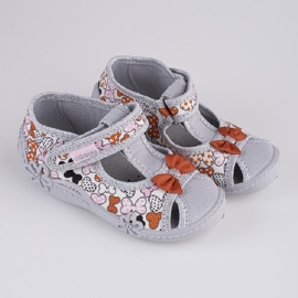 Papuče za djevojčice Viggami Marysia mašne siva 1