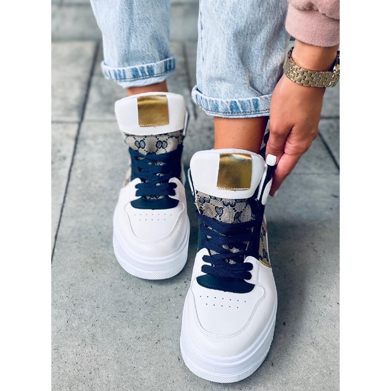 Axel Navy visoke tenisice bijela višebojan 1