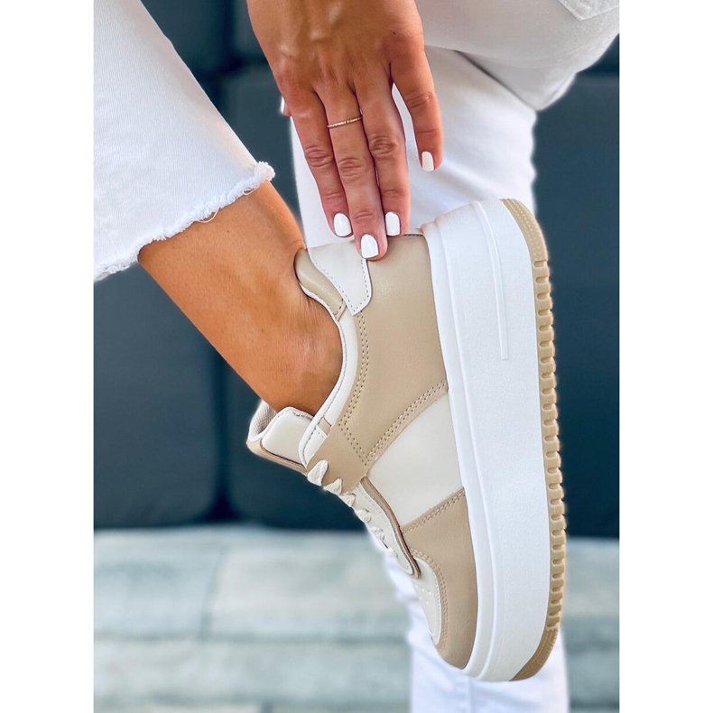 Dhara Beige ženske tenisice bež bijela 1