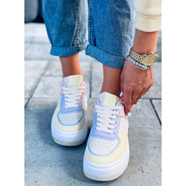 Ženske tenisice Dhara Yellow bijela plava ružičasta višebojan žuta boja 1